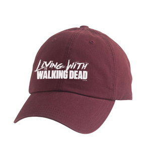 LIVING WITH THE WALKING DEAD HAT RED